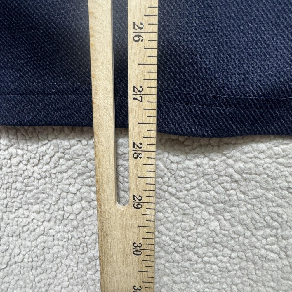 Only & Sons Overshirt Mens Large Navy Blue Full Zip Collar Pocket Stretch Casual - Picture 12 of 12